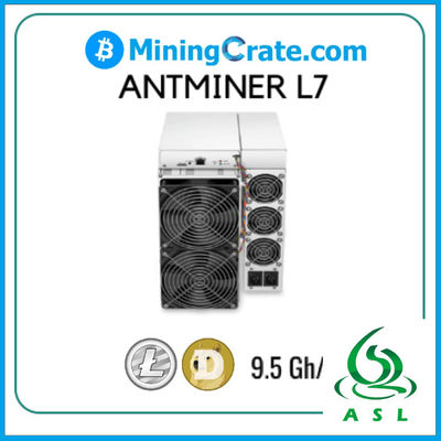 Litecoin Miner Antminer L7 9500MH/S 3425W Scrypt Algoritham Bitmain Antminer L7 With Power Supply