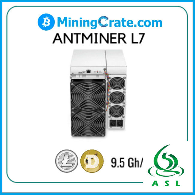 Litecoin Miner Antminer L7 9500MH/S 3425W Scrypt Algoritham Bitmain Antminer L7 With Power Supply